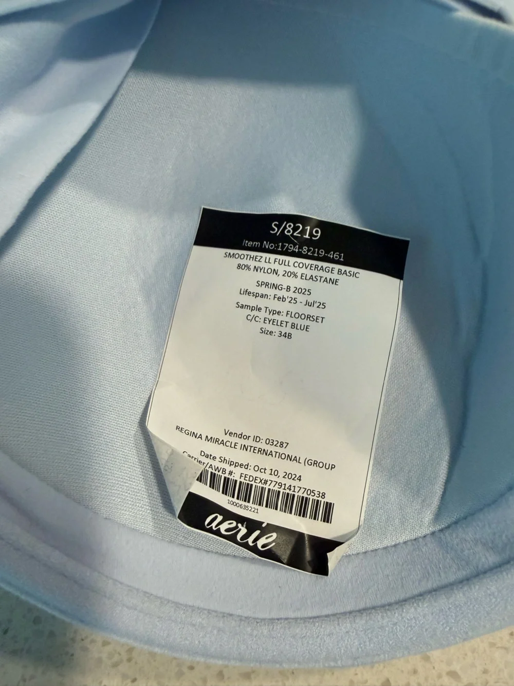 Aerie Smoothez Full Covarge Bra 34B